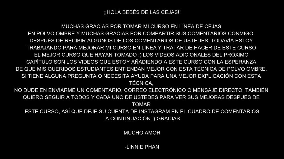 ⁣CEJAS EN POLVO DEGRADADAS-CARTA DEL INSTRUCTOR-Cap.69